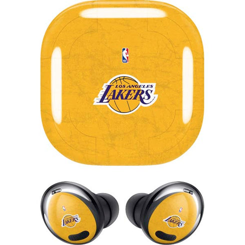 NBA Los Angeles Lakers Distressed Galaxy Buds Pro Skin
